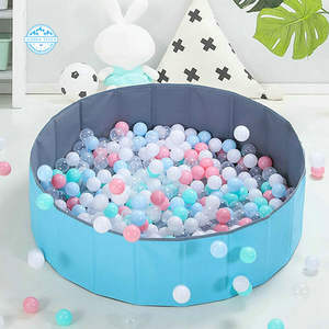 <span class=keywords><strong>Piscine</strong></span> à balles souple de 80 cm, 100 cm, 120 cm pour enfants, aire de jeux intérieure avec balles pliables pour bébés, couleur personnalisable, sans danger pour les morsures - Product Image 5