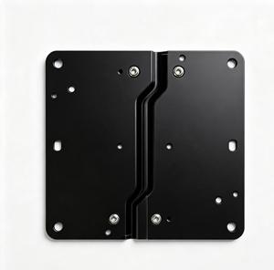 Fabrication sur mesure de tôles métalliques, boîtier en acier usiné CNC, finition noire, pièce de fabrication de précision - Product Image 6