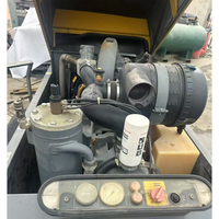 Compresseur d'air diesel d'occasion Atlas Cpoco XAS97DD 7 Bar 185 CFM, mini compresseur d'occasion avec moteur Deutz 3 cylindres