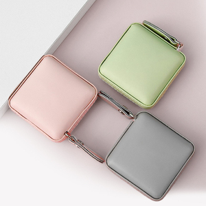 Wholesale Customized Promotional <strong>Gifts</strong> Square Circle Portable Tailor PU Leather Mini Tape Measure with logo - Product Image 2