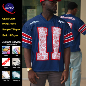 QZFSO Custom Premium Satin Silk-like Football Shirt Raglan Sleeve V-neck High Streetwear Tee Vintage Blokecore Soccer Jersey - Product Image 2