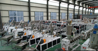 Línea de producción de máquina de extrusión de perfil de poste de valla de cubierta de plástico WPC PE PP