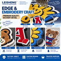 Écussons personnalisés brodés avec logo, en tissu sergé durable, thermocollants ou à coudre, pour chemises de travail, vestes, casquettes et sacs