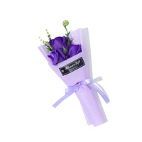 Mini-bouquet de fleurs de savon parfumées en forme de roses, cadeau idéal pour la Fête des Mères et la Journée des Enseignants en Art Moderne, parfait pour les petites entreprises