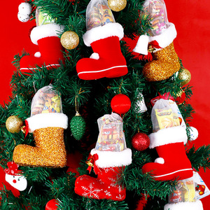 クリスマスブーツキャンディシューズおいしいグミ50g子供のおやつロリポップホリデー雰囲気クリスマスイブギフト包装卸売 - Product Image 3