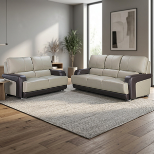 Sofá BIS 101 habitación moderna de muebles para el hogar de cuero genuino tela 3 + 2 + 1 sofá salones de Malasia - Product Image 3