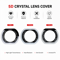 VAHID Série I8 Cache de protection en acrylique pour feux Angel Eyes, pour lentille de projecteur Bi-LED 3 pouces et 2,5 pouces, avec couvercle en cristal, éclairage de bienvenue RGB et DRL