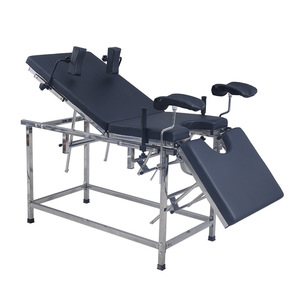 Cama de examen ginecológico de acero inoxidable de alta calidad Silla DE EXAMEN DE clínica de metal para hospitales - Product Image 1