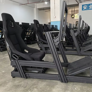 Silla Gaming con Chasis para Simulación de Carreras, Asiento Tipo Bucket Estándar para un Solo Monitor, Cabina de Simulación de Carreras para Interiores y Exteriores, Color Metálico Personalizable - Product Image 2