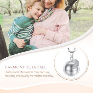 Campanella dei Desideri Changda con Ali d'Angelo, Chiamatore Messicano Bola, <span class=keywords><strong>Ciondolo</strong></span> Collana Armonica per Gravidanza - Product Image 4