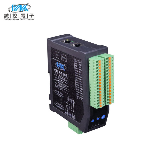 24-Bit 16-Channel High-Precision 0-10V/0-20mA/4-20mA Modbus TCP IO Analog Input Module in Stock