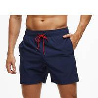 Zomerse surfshorts/boardshorts voor heren met custom logo, effen, gemengde kleuren.
