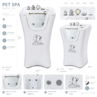 Système de drainage rapide Dpbathe en acrylique pour animaux de compagnie, pour un entretien facile