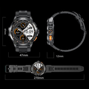Reloj Inteligente Deportivo para Exteriores AK77 2025 con Pantalla AMOLED de 1.43 Pulgadas para Llamadas, Frecuencia Cardíaca, Monitor de Sueño y Correa de Gel de Sílice - Product Image 6