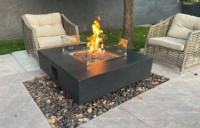 Mobilier d'extérieur pour jardin table de foyer au gaz naturel propane