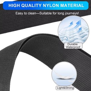 Sangles de bagages pour valises, robustes, portables, noires, de qualité supérieure, en matériau PP, approuvées par la <span class=keywords><strong>TSA</strong></span>, réglables, polyvalentes, avec boucle robuste - Product Image 2