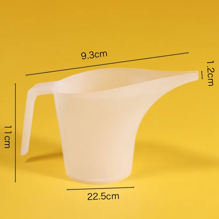 Vente chaude personnalisé 1000ML Long bec en plastique eau numérique entonnoir de mesure cruche entonnoir cruche tasse transparente avec échelle pointe de la bouche