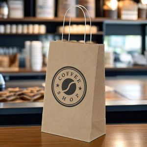 Fabricación de Bolsas de Papel a Buenos Precios, Bolsas de Papel para Alimentos con Logotipo Personalizado, Venta al por Menor - Product Image 3