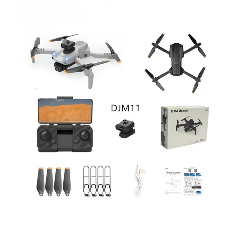 2023 Hot Sell DJM 11 drone 4K HD With six-Sided Obstacle Avoidance toy snaptain a15h drone servilance kf 106 max
