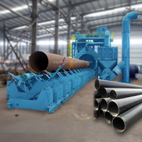 Machine de sablage pour le nettoyage et l'élimination de la rouille des tubes et tuyaux en acier Jichuan / Sablageuse, capacité 3500 kg, garantie 1 an