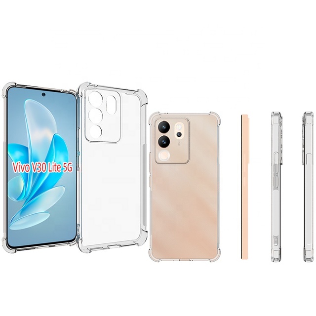 VIVO V30e V30 V40 Lite IQOO U5 5G Transparent TPU Eco-friendly Anti-Drop Shockproof Mobile Phone Case 2024 Design