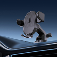 Support de téléphone de voiture rotatif à 360° avec ventouse pour pare-brise, support de navigation extensible et crochet flexible pour grille d'aération