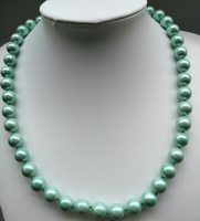 Vnox — collier noué en perles naturelles de 10mm pour femmes, chaîne avec aimant, de haute qualité