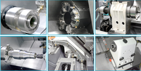 Tour CNC à lit incliné vertical Fanuc DL DT40H avec broche simple, outils motorisés 3 axes, capacité moyenne