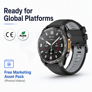 Montre connectée GPS HD300 Pro avec carte hors ligne, application WhatsApp Replay, téléchargement d'applications, écran AMOLED de 1,43 pouce, mémoire de 4 Go, étanche 3ATM - Product Image 3