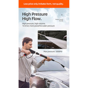 Équipement de lavage de voiture SPS en <span class=keywords><strong>vente</strong></span> flash, nettoyeur haute pression 350 bars, pistolet de pulvérisation d'eau, nettoyage avec lance d'extension italienne - Product Image 6