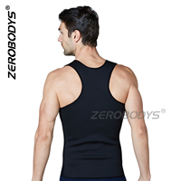Débardeur en néoprène T030, vêtement amincissant, fermeture éclair, taille, entraîneur, Sport, hommes, Sweat, Sauna, gilet, Body Shapers, vente en gros