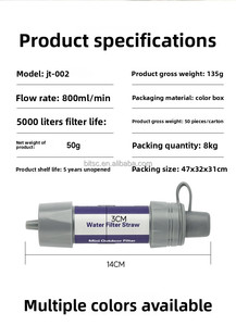 Filtro o Depuratore d'Acqua Portatile Sawyer da 5000L 2026, Filtro per Purificazione dell'Acqua, Attrezzatura di Sopravvivenza per Escursionismo ed Emergenze - Product Image 5