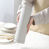 Set de table en cuir de luxe de style européen moderne, haute qualité, résistant à la chaleur, antidérapant, anti-graisse, qualité alimentaire, 30x43cm