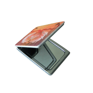 Customized Thermal Sublimation Blank Consumables Double Sided Digital Printed Logo High-end Plush Compact Lightweight Mirror