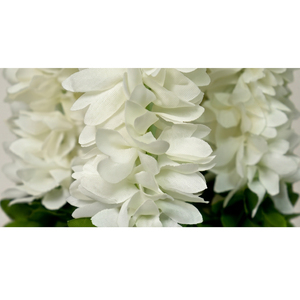 Artificial <b>White</b> Flower Garland Decorative <b>Hanging</b> Floral Mala with Golden Bells for Wedding Festival Temple Decoration - Product Image 3