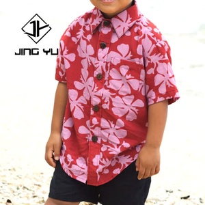 Chemises hawaïennes pour enfants au design le plus récent, imprimées sur mesure, col montant, mode décontractée, chemises hawaïennes pour garçons - Product Image 2