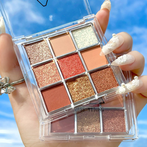 Nouvelle palette de fards à paupières <span class=keywords><strong>Ultramo</strong></span> love Fashion, fard à paupières en marque privée, fabricant OEM pas cher, fard à paupières pailleté bronzant pour la plage - Product Image 1