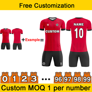 Uniforme de Fútbol Personalizado con Logotipo, Patrón y Números, Unisex, para Estudiantes y Niños, Tallas Grandes, Transpirable, de Alta Elasticidad - Product Image 3