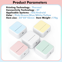Printer Thermal Portabel Multi-Warna untuk Label Stiker Foto untuk Perusahaan Dagang Printer Thermal Bluetooth Murah Kustom