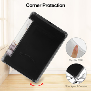 Housse de protection intelligente pour liseuse électronique, motif marbre, pour <span class=keywords><strong>Kindle</strong></span> Paperwhite 11 Generation, étui en TPU transparent personnalisé pour livres électroniques - Product Image 4