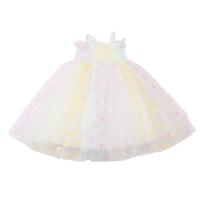 Vestido de Tul Estilo Princesa para Niñas, Sin Mangas, con Volantes, para Fiestas, Actuaciones, Playa - Product Image 5