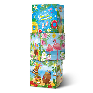 Nuevo Set de Artículos para Fiesta Hawaiana de Verano para Niños con Diseño de Piña y Flamenco - Product Image 2