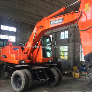 Excavadora de ruedas Doosan usada de alta calidad, maquinaria de movimiento de tierras de 15 toneladas, excavadora de segunda mano DH150 de alta calidad, gran oferta - Product Image 3