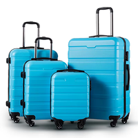 Ensembles de Bagages de Voyage Personnalisables à 360 Degrés avec Poignée Télescopique en Fer, 20/24/28 Pouces, Idéaux pour les Longues Vacances