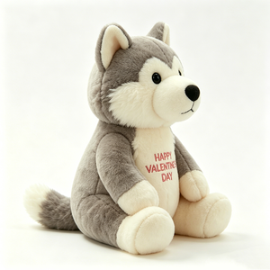Lindo Peluche de Husky Gris, Animal de Peluche Suave de 31cm-50cm para Niños, Unisex, Almohada Decorativa - Product Image 6