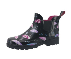 Sabots de jardin en caoutchouc imperméables pour femmes YL3575, mules en caoutchouc d'extérieur, bottes en caoutchouc à enfiler - Product Image 4
