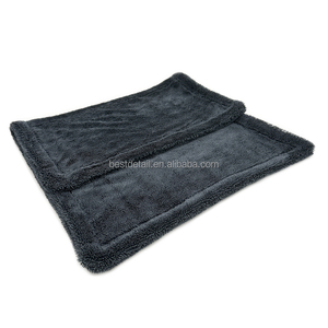 40x60cm 1200 Gsm doppio anello attorcigliato pila Ultra spesso spigolosa in microfibra asciugamano per asciugatura Auto per lavaggio Auto con dettagli Auto - Product Image 4