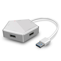 Adaptador USB C 5 en 1 al por mayor de fábrica con 4 puertos USB 3.0 para MacBook Pro Thunderbolt, marca OEM en stock