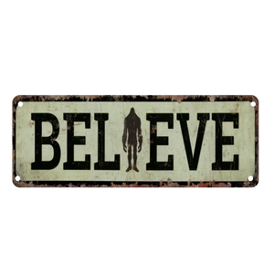 Plaques de signalisation métalliques rétro Bigfoot Sasquatch – Décoration maison, garage, bar ou cadeau – Style vintage, thème animal amusant - Product Image 6