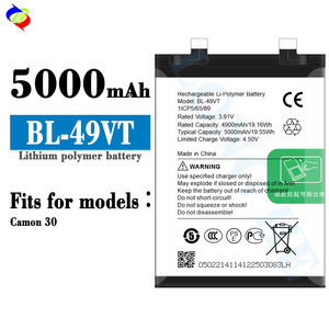 Высококачественный аккумулятор для телефона Tecno BL-49VT аккумулятор для мобильного телефона аккумулятор для Tecno 3,91 В 5000 мАч - Product Image 2